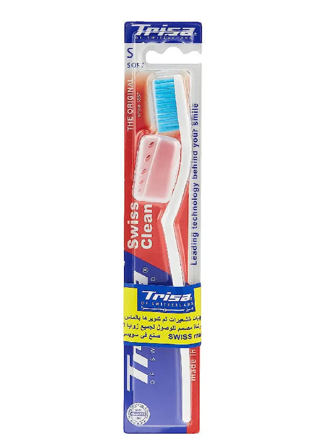 TRISA Trisa Swiss Clean Soft Toothbrush Multicolour