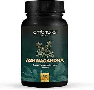 Ambrosial Ashwagandha | High strength 500 mg | 60 pcs (Pack of 1)