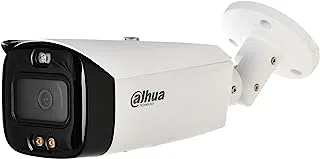 Dahua 8MP Smart Dual Illumination Active Deterrence Fixed-Focal WizSense Bullet Network Camera, White