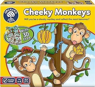 Orchard Toys Cheeky Monkeys Game, A Fun Game Of Chance, Family Game, Perfect For Kids Age 4-8, Educational Game Toy, Family Game