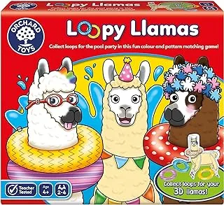Orchard Toys Loopy Llamas Game, Colour And Pattern Board Educational Game, For Kids Age 4+