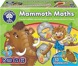 Orchard Toys Mammoth Maths Board Game 098 ، متعدد الألوان