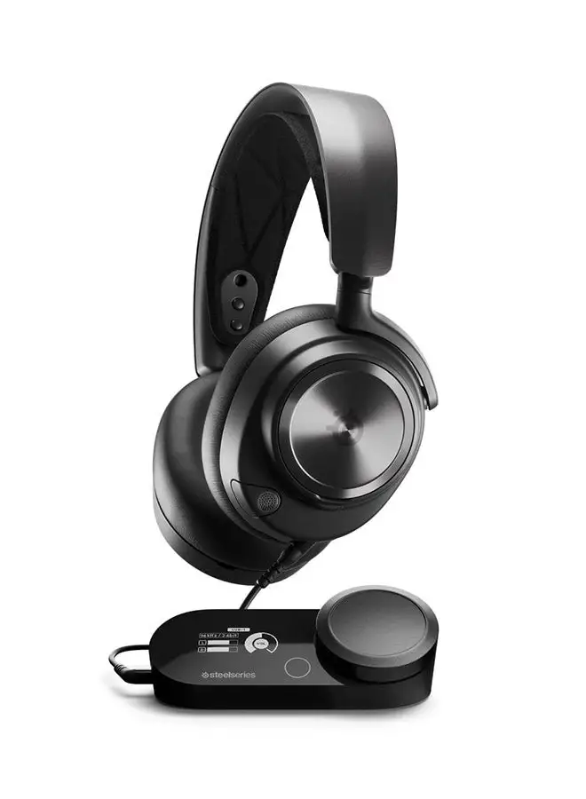 steelseries Arctis Nova Pro - Multi-System Gaming Headset - Hi-Res Audio - 360° Spatial Audio - GameDAC Gen 2 - ClearCast Gen 2 Mic - PC, PS5, PS4, Switch