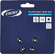 BBB Cycling Fourstars Chainring Bolts 4-Pieces, Black
