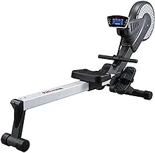 Marshal Fitness Professional Air and Magnetic Dual Resistance Rowing Machine with LCD Display,8 Resistance Levels, Fitlux 818…