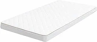MOON Wooden Portable crib(129X69X96 cm) -Dark choclate + Moon Crib Mattress (126 x 65 x 7 cm),infant Bed Mattress, Breathable Premium Baby Mattress For Infant And Toddler- White