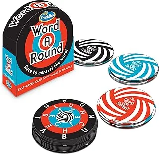 Thinkfun Word A Round Game - لعبة بطاقات ممتعة حائزة على جوائز لعمر 10 سنوات وما فوق حيث تتسابق لكشف الكلمة