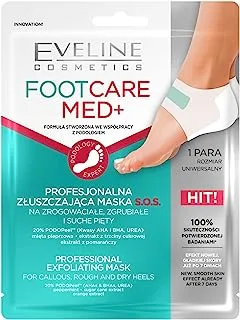 Eveline Cosmetics Med+ Professional Exfoliating Foot Care Heel Mask