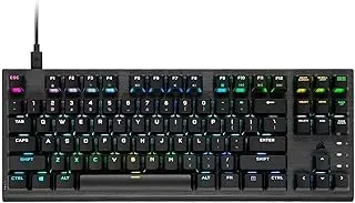 لوحة مفاتيح الألعاب الميكانيكية والبصرية K60 PRO TKL RGB Tenkeyless - مفتاح CORSAIR OPX Eng Arab Caps