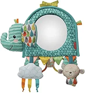 Infantino Go Gaga Elephant Activity Mirror, for tummy time, car seat, pram; newborn baby & sensory toy