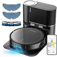 Proscenic X1 Robot Vacuum Cleaner with Mop, 3000pa, integrated LiDAR Navigation Robot with the 2.5L Self-Emptying Technology, APP & Alexa Control for Cleaning Pet Hair/Dust/Hard Floor/Low Pile Carpet