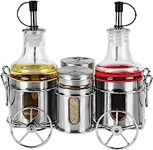 Harmony Tabletop 6Pcs Condiments Set With Stand 20.5x10.5x23.5Cm