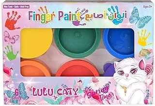 Lulu Caty 140352 Finger Paint Set, 6 Colors