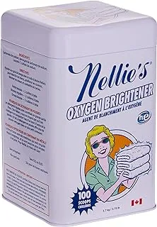 Nellie's Oxygen Brightener Powder Pouch, 100 Scoops- Removes Tough Stains, Dirt And Grime, Multi, NEA00137