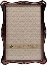 Lawrence Frames 4x6 Oil Rubbed Bronze Romance Picture Frame