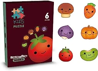 Little Story 6-in-1 Matching Puzzle Educational & Fun Game - Vegetables