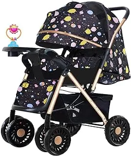Dreeba Two Way Foldable Push Baby Stroller- A6-Planet, with Storage Basket, Travel Stroller, Rear Breaks, Compact Foldable Design