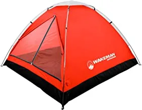 2 Person Camping Tent with Rain Fly and Carrying Bag - Water-Resistant Outdoor Tent for Backpacking, Hiking, or Festivals by Wakeman Outdoors