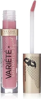 Eveline Variete Satin Matt Lip Liquid Lipstick, 4.5 ml, No 02 Raspberry Cream