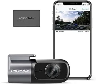 Hikvision D1 Dashcam, Easy Installation, 360° rotate, 1080P, Wifi, APP control, Cigarette Adaptor power, loop recording, Parking Monitoring, KSA Version