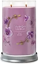 Yankee Candle Wild Orchid Scented, Signature 20oz Large Tumbler 2-Wick Candle, Over 60 Hours of Burn Time