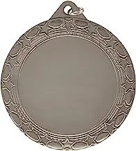 Leader Sport 558691 Silver Medal, 70 mm Size
