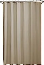 MAYTEX Soft Microfiber Water Repellent Fabric, Linen, Shower Curtain Liner, Beige