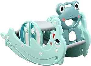 BABYLOVE 2 IN 1 DOLPHIN SLIDE WITH FROG ROCKING CHAIR GREEN 28-66-5008-49B