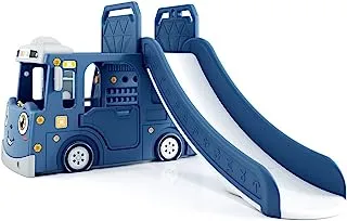 BABYLOVE 3 IN 1 SLIDE WITH CAR + BASKETBALL BLUE 28-66-5011-94B