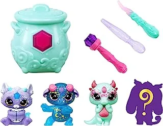 Magic Mixies Mixlings Shimmer Magic Mega 4 Pack, Magic Wand Reveals Magic Power, Powers Unleashed Series, for Kids Aged 5 and Up, Multicolor (14692)