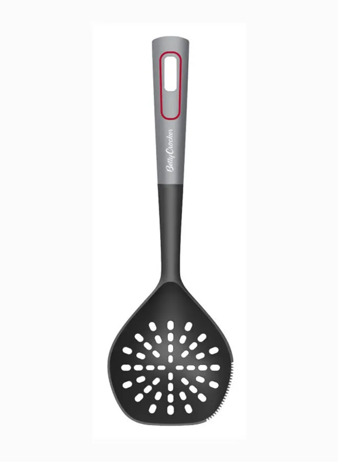 Betty Crocker Betty Crocker Kitchen Slotted Spoon 33.8Cm Black & Grey