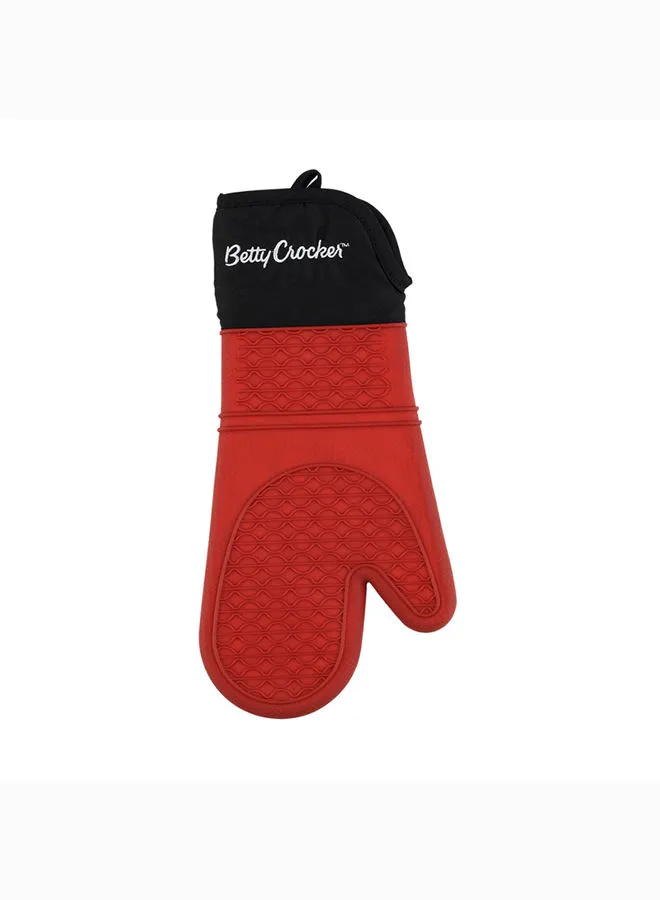 Betty Crocker Betty Crocker Silicon Glove 34Cm Black & Red