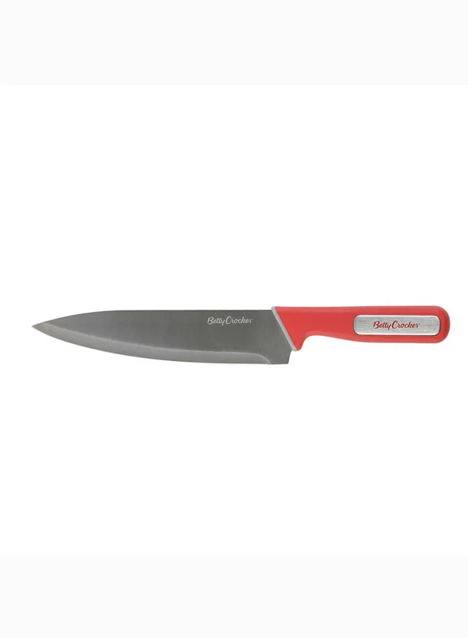 Betty Crocker Betty Crocker Chef Knife 20.5Cm Red