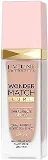 Eveline SPF20 Wonder Match Lumi Illuminating Foundation 30 ml, No. 20 Nude