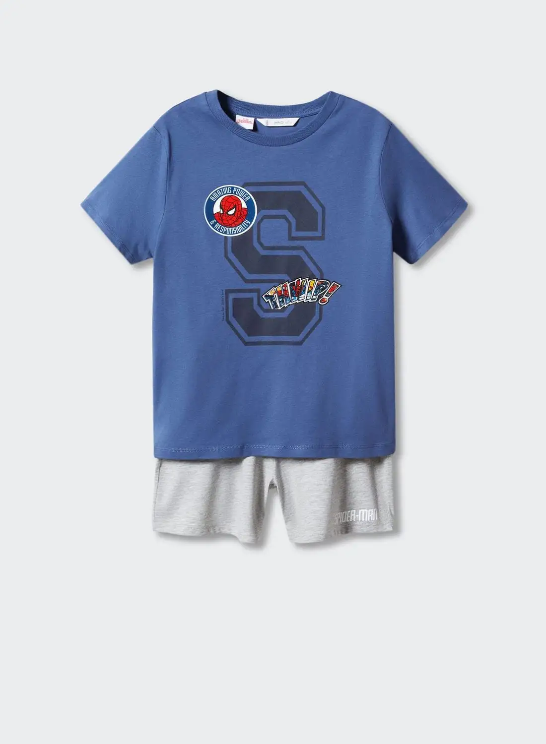 MANGO Kids Graphic T-Shirt & Shorts Set
