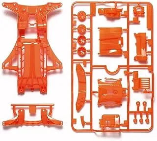 Tamiya Mini 4WD GUP Chassis Set for FM-A, Fluorescent Orange
