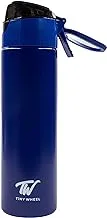 Tiny Wheel Stainless Steel Spray Bottle, 550 ml Capacity, Blue