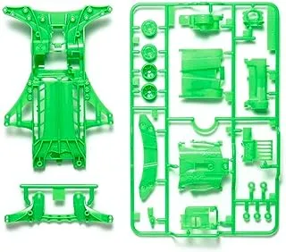 Tamiya Mini 4WD GUP Chassis Set for FM-A, Fluorescent Green