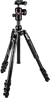 Manfrotto Befree Advanced Aluminium Travel Tripod Kit with Ball Head with Lever Closure Portable and Compact for DSLR Reflex and Mirrorless Camera Accessories Lever Lock - Black