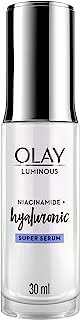 Olay Luminous Super Serum Hyaluronic Acid + Niacinamide, for Dewy & Hydrated Glowing Skin, 30 ml