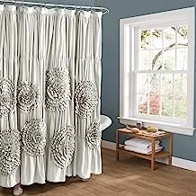 Lush Decor Serena Ruffle Shower Curtain, 72