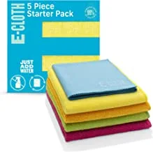 مجموعة قماش E-Cloth لتنظيف الألياف الدقيقة ، 5 عبوات ، متعددة الألوان