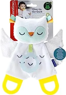 Infantino Glow-in-the-Dark Cuddle & Teether Owl for Baby 0m+