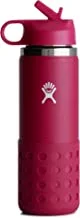 Hydro Flask 20 oz Kids Wide Mouth Straw Lid and Boot Snapper ,Pink