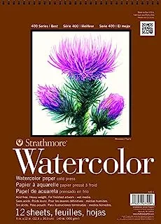 Strathmore Watercolor Paper Pad 22.9 cmX30.5 cm-140lb Cold Press 12 Sheets -62440100