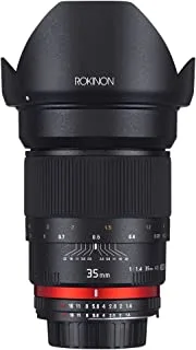 Rokinon AE35M-C 35mm F1.4 Aspherical Lens for Canon EF Cameras