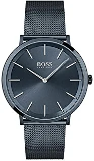 BOSS Men's Quartz Watch with Stainless Steel Strap, Blue, 20 (Model: 1513827), blue, Quartz Watch