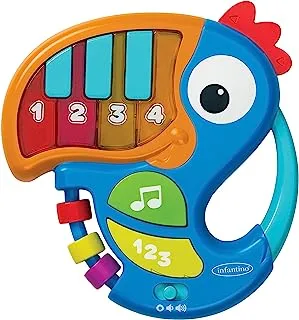 Infantino Piano & Numbers Learning Toucan - with Light-up Piano Keys and Numbers, Songs, Words, Phrases and Sound Effects, Easy to Grasp and Handle, for Babies and Toddlers