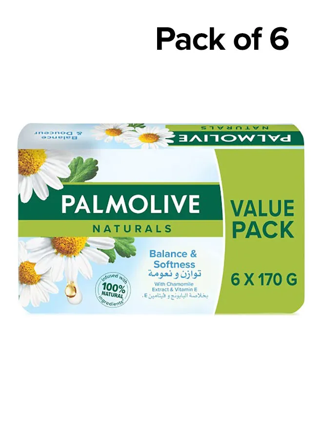 Palmolive Balance And Softness Soap, Pack Of 6 170grams