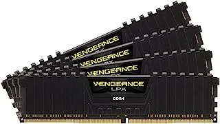 Corsair CMK64GX4M4A2666C16 Vengeance LPX 64GB (4x16GB) DDR4 2666 C16 مجموعة ذاكرة سطح المكتب لأنظمة DDR4
